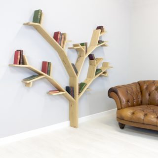 the hazel tree shelf in solid oak product image