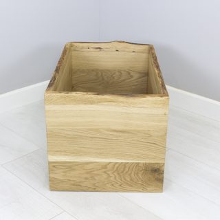 oak toy boxes open waney edge oak storage box