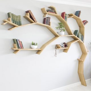 tree bookcase windswept oak tree bookshelf by bespoak interiors sq
