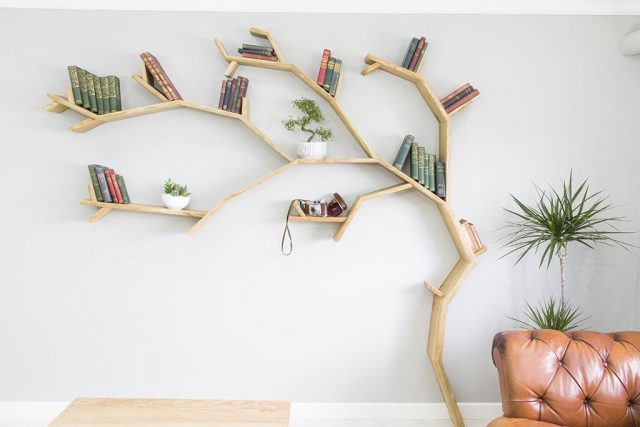 tree bookshelf windswept oak tree bookshelf by bespoak interiors