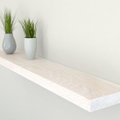 Rustic Shelves White Oak Floating Shelf Solid Oak Floating Shelf Limed