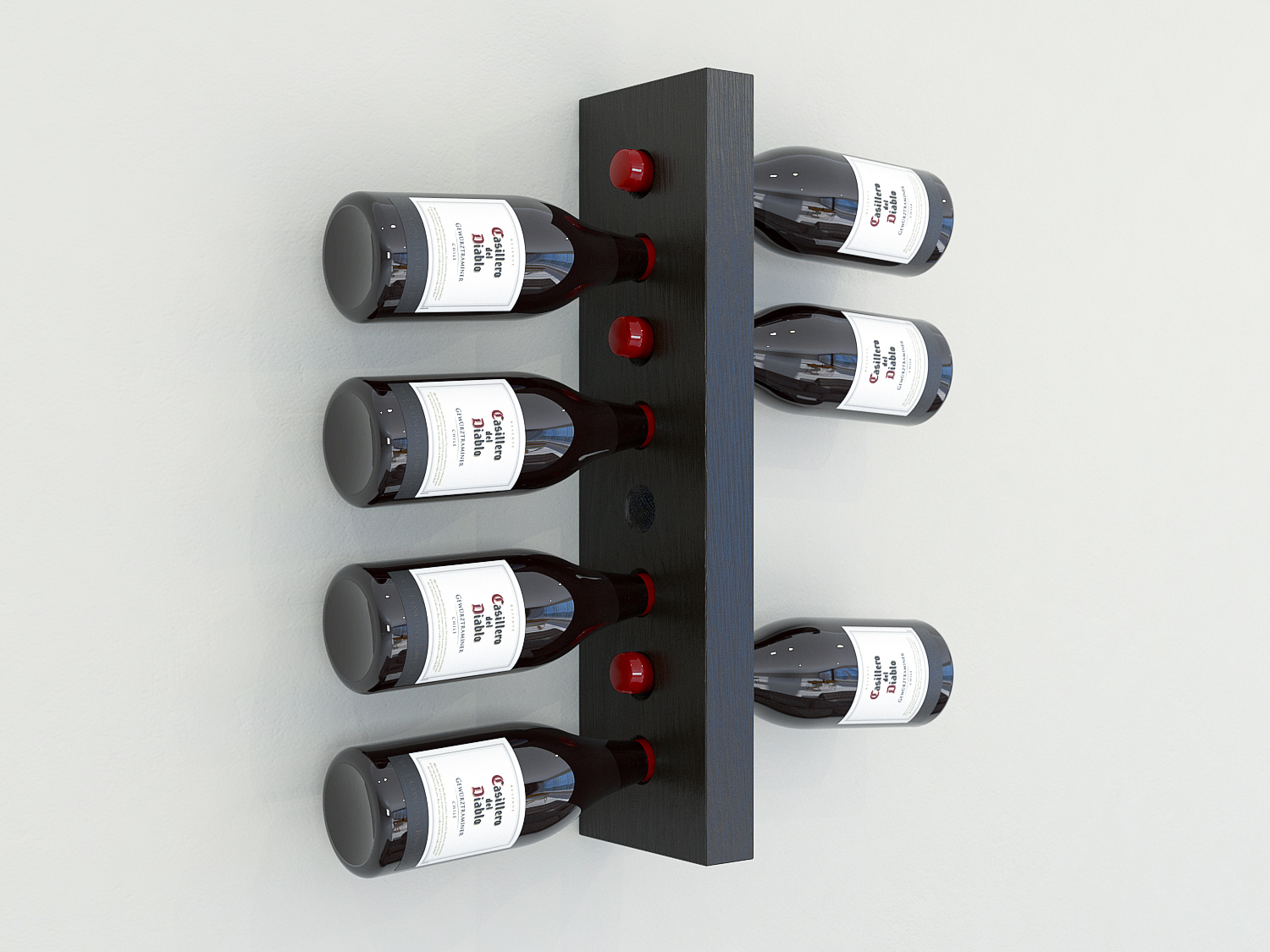 Floating Oak Wall Mounted Wine Rack Wine Bottle Rack Wine