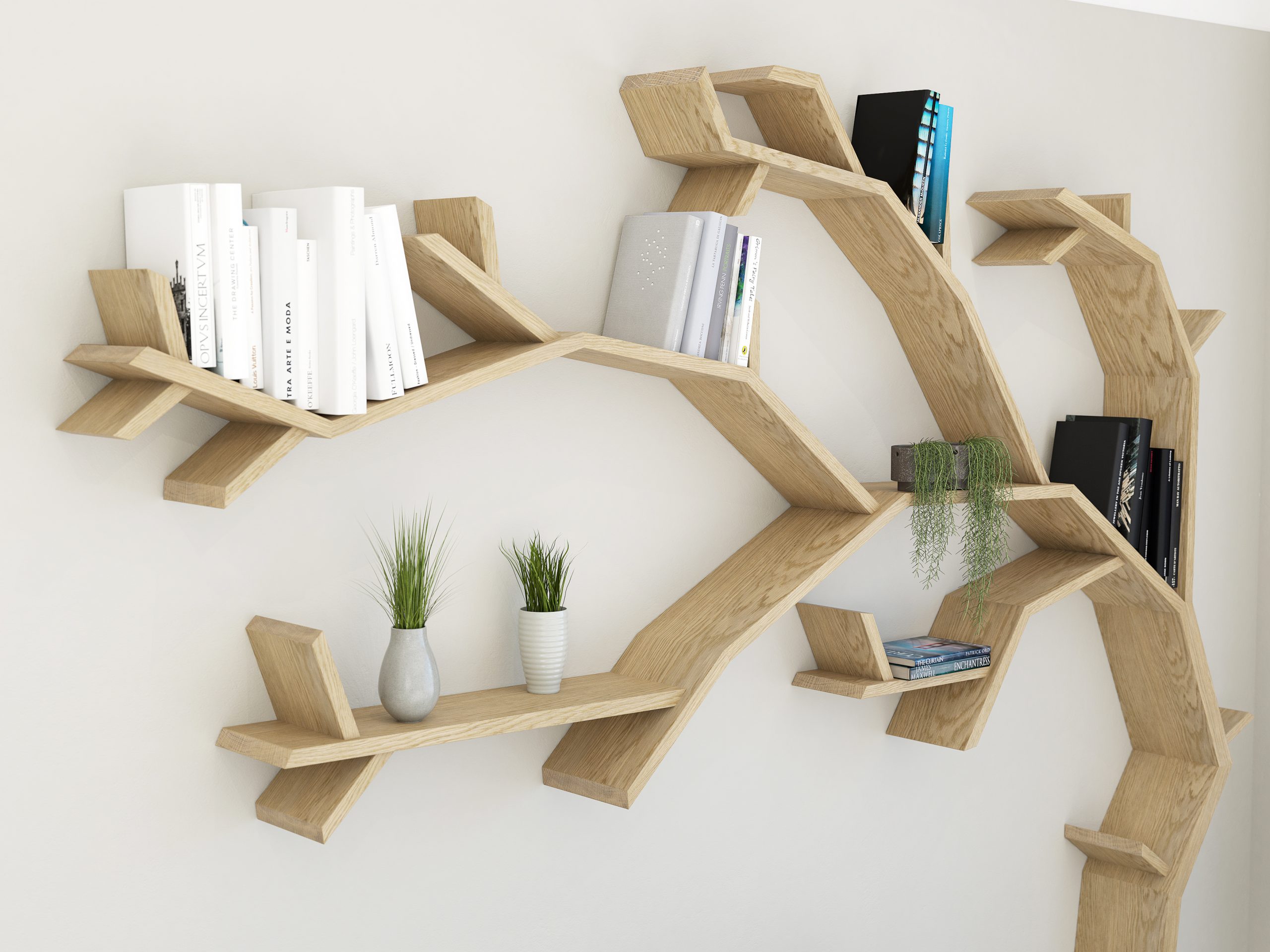 The Windswept Oak Tree Shelf Tree Bookcase Tree Shaped Bookshelf