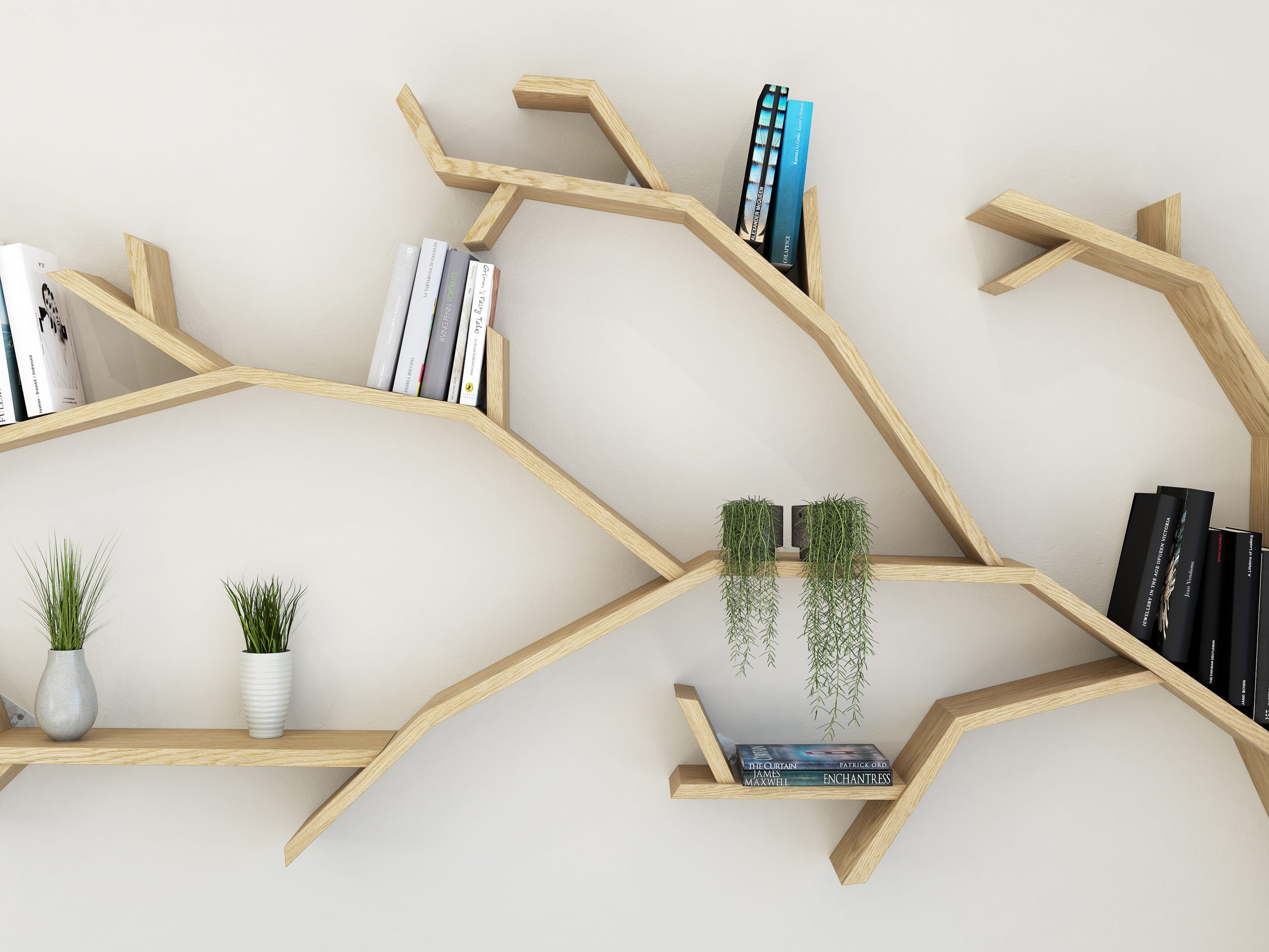 The Windswept Oak Tree Shelf Tree Bookcase Tree Shaped Bookshelf