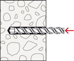 SX 8 expansion wall plug installation drawing 1