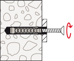 SX 8 expansion wall plug installation drawing 3