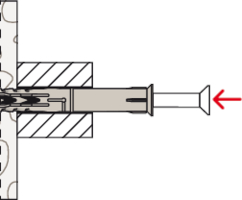 fischer SXR frame fixing wall plug installation drawing 2