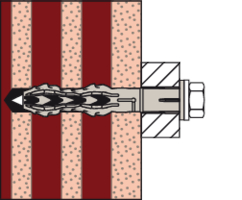 fischer SXR frame fixing wall plug installation drawing 5