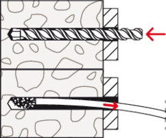 fischer SXRL 10 wall fixing installation drawings 1