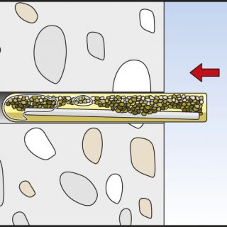 fischer Threaded Rod with Resin Capsule Installation Image 2