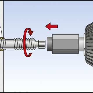 fischer Threaded Rod with Resin Capsule Installation Image 3