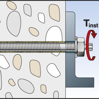 fischer Threaded Rod with Resin Capsule Installation Image 5
