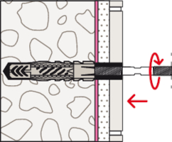 fischer BO Boiler Fixing Set Installation Example 3