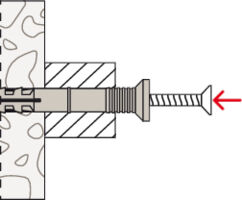 fischer Hammerfix frame fixing Installation Drawing 2