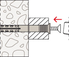 fischer Hammerfix frame fixing Installation Drawing 3