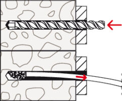 fischer SXRL FUS frame fixing wall fixing installation drawings