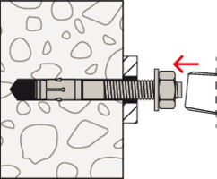 fischer Bolt Anchor FBN II Installation Drawing 3