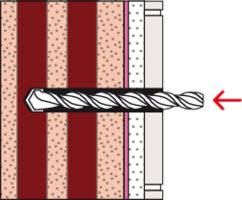 fischer DuoSeal Wall Plug Hollow Block Installation Example 1