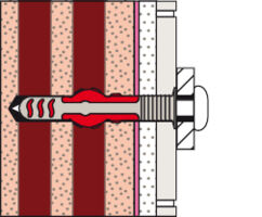 fischer DuoSeal Wall Plug Hollow Block Installation Example 5