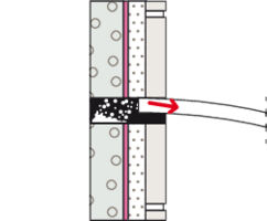 fischer DuoSeal Wall Plug Plasterboard Wall Installation Example 2