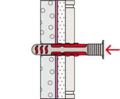 fischer DuoSeal Wall Plug Plasterboard Wall Installation Example 3