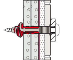 fischer DuoSeal Wall Plug Plasterboard Wall Installation Example 6