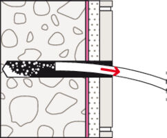 fischer DuoSeal Wall Plug Solid Wall Installation Example 2