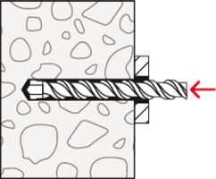 fischer Sleeve Anchor FH II S Installation Drawing 1