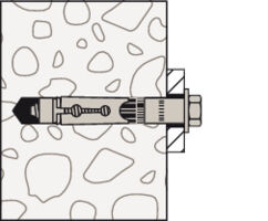 fischer Sleeve Anchor FH II S Installation Drawing 5