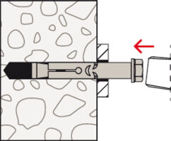 fischer Sleeve Anchor FSA Installation Example 3